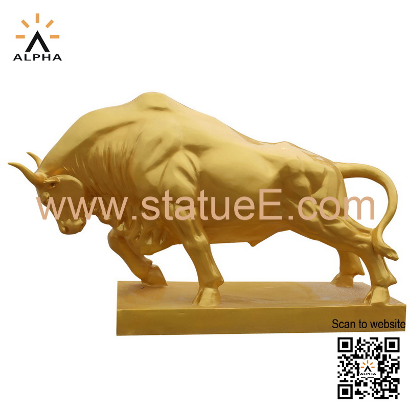 golden bull statue