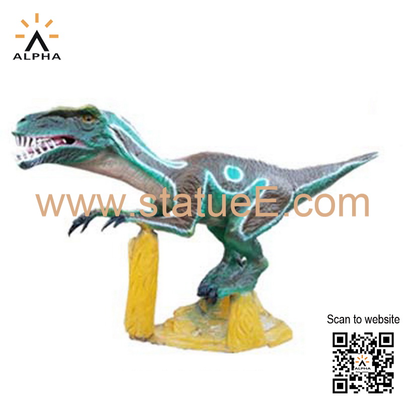 Fiberglass dinosaur statue