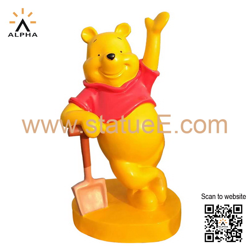 Cartoon bear statue
