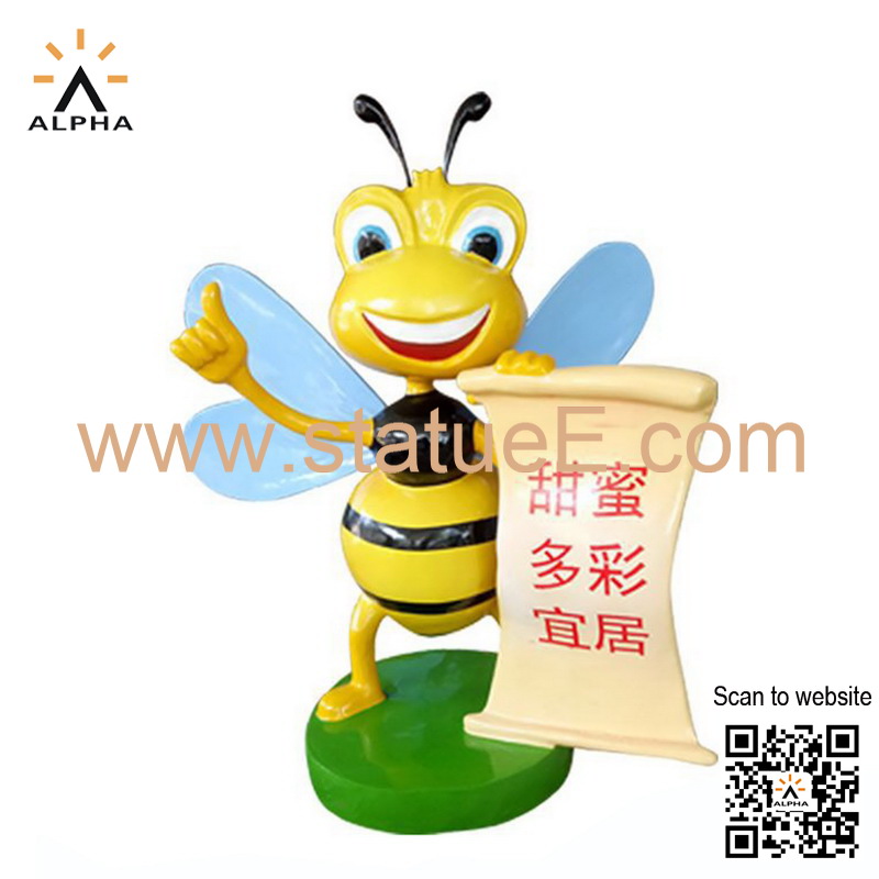 cartoon bee statue