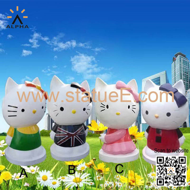 Cartoon cat statues