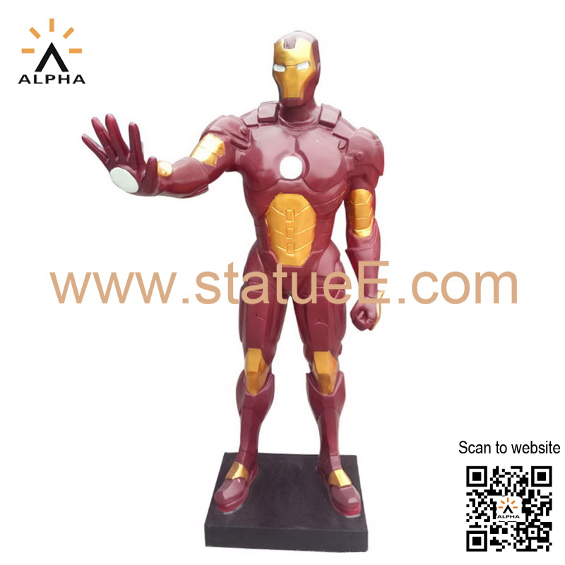 Life size iron man statue