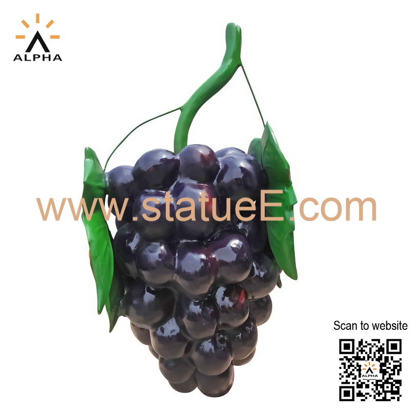 Garden grape sculpture