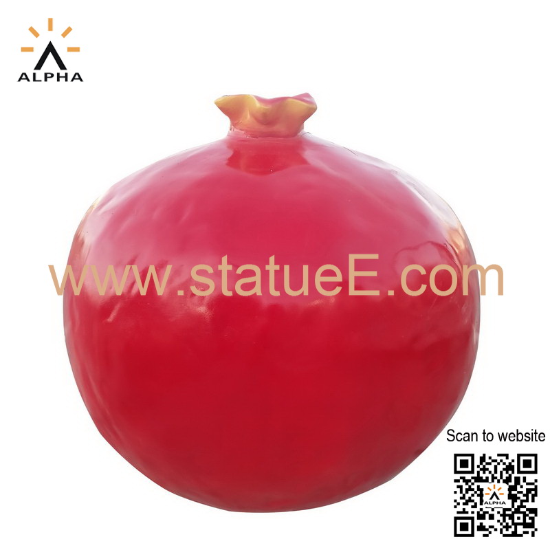 Garden pomegranate sculpture